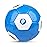Picador Soccer Ball Size 3 4, Sparkling Girls Soccer Ball for Kids Toddlers Children Indoor Outdoor Backyard Play Sport Ball (Blue Number, 4)