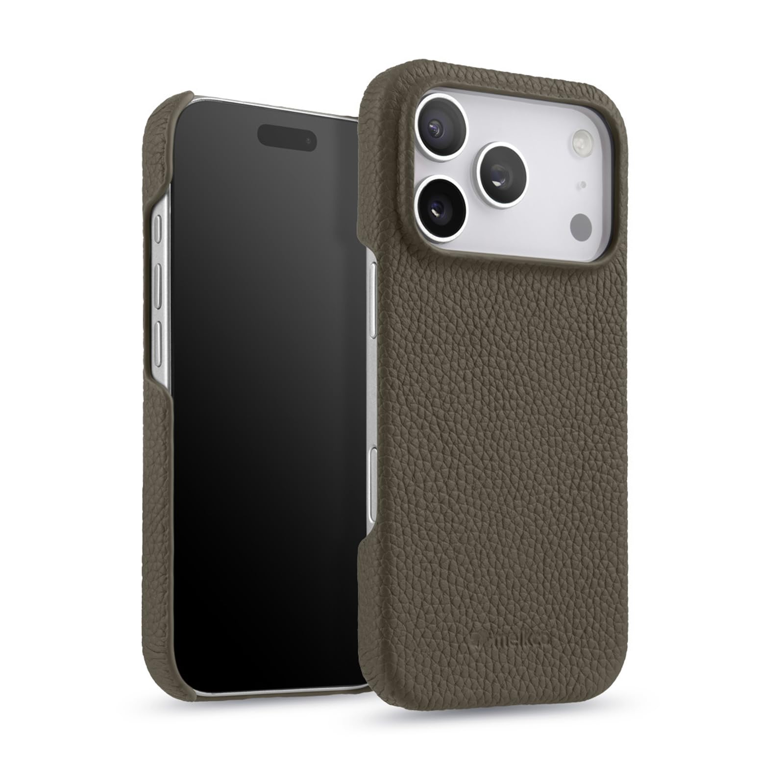 Étui pour iPhone 17 en cuir véritable gris compatible Magsafe pour un style élégant au quotidien - 8