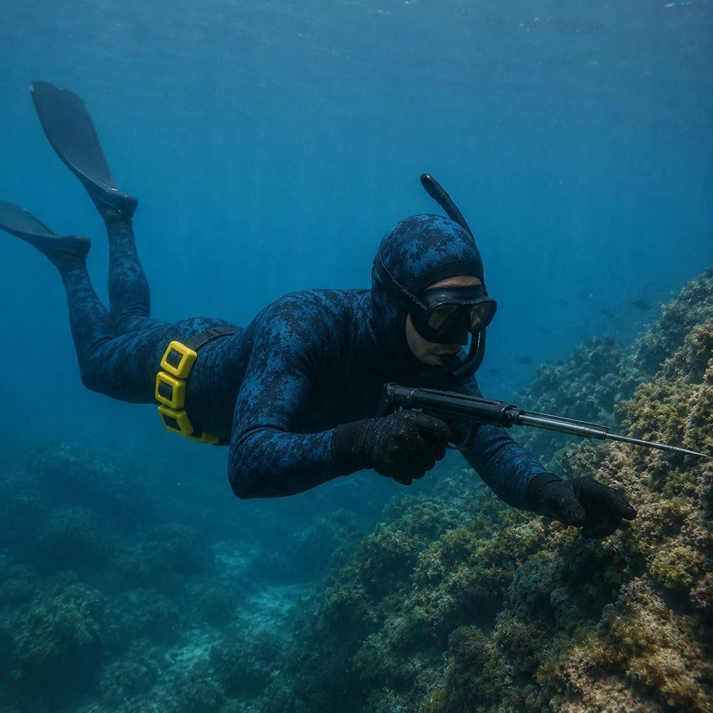 Plomb sub plastifié de 1 kg – lest sous-marin pour plongée, apnée et pêche en apnée, poids Sub ergonomique – Kit plomb sub de 1 à 6 kg fabriqué en Italie