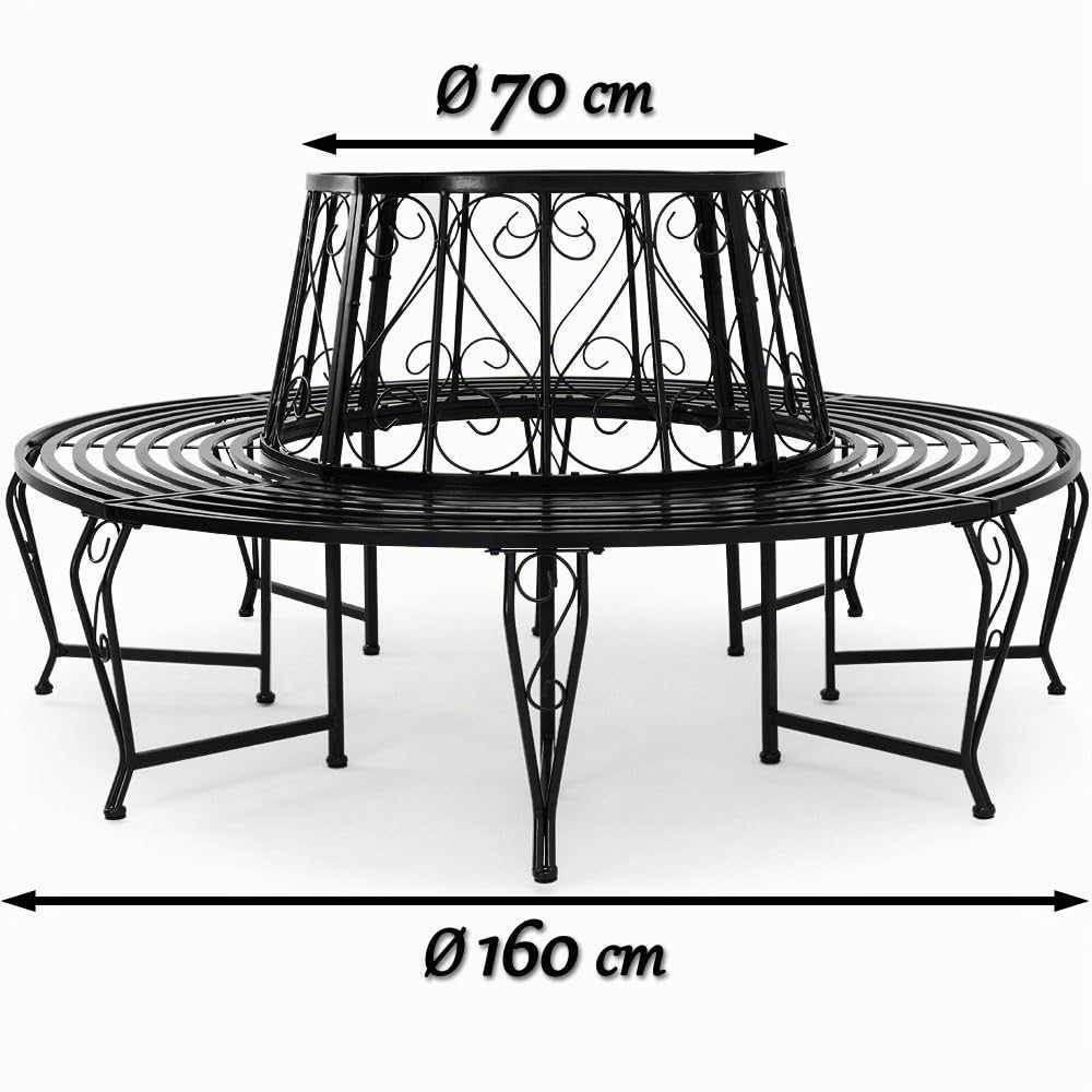 DEUBA Panchina da Albero Diametro 160cm