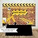 Funnytree Vinyl Construction Theme Birthday Party Backdrop Bricks Builder Dump Trucks Boy Banner Decorations Supplies Photography Background Photobooth Props