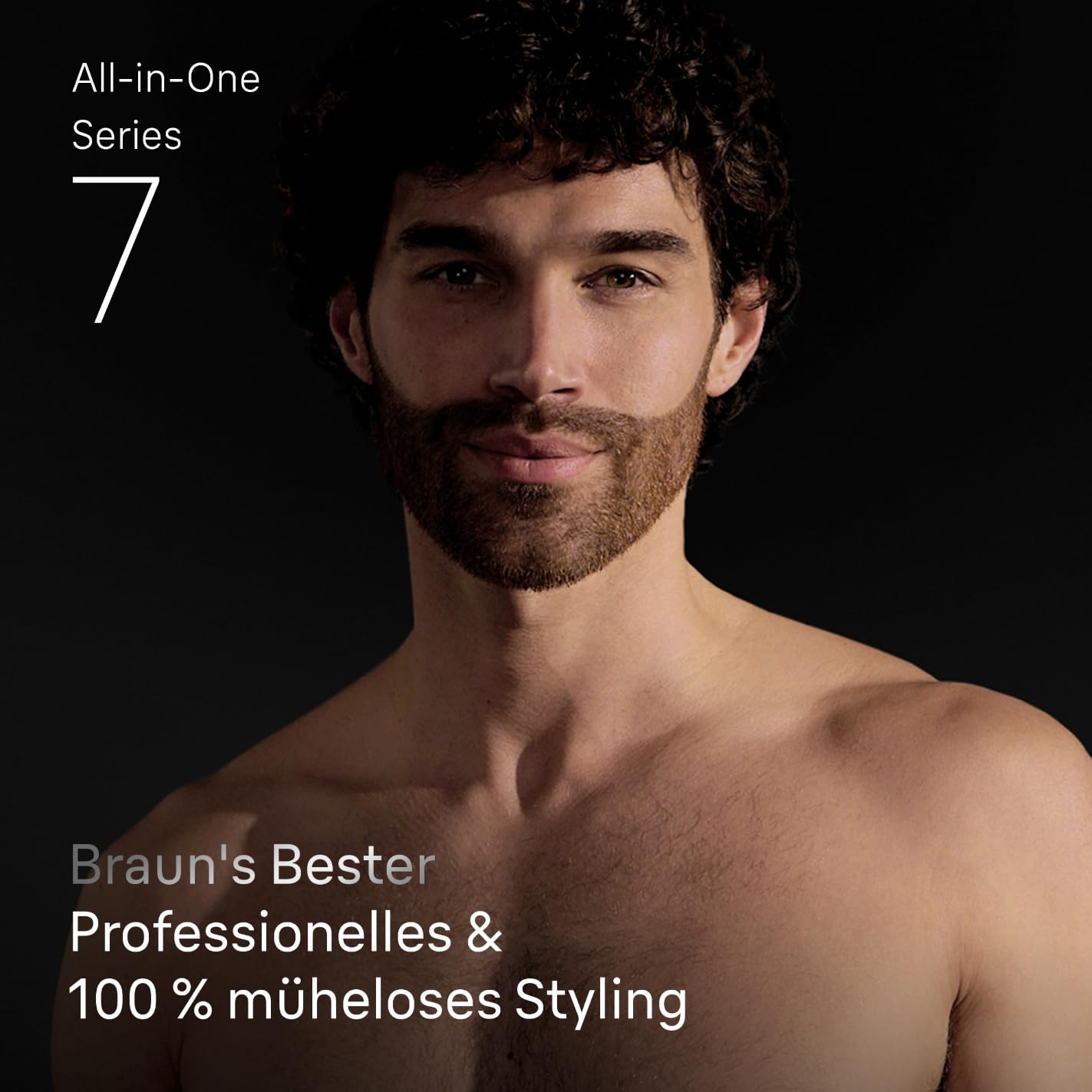 Braun Bundle mit All-in-One Series 7, 12-in-1 Multigroom Kopf und Körper, 120 Min Akku, 14 Längen (3–21 mm), Wasserdicht, AIO7545, Grau + Series XT3 Gesicht & Körper, Wasserdicht, XT3200, Schwarz