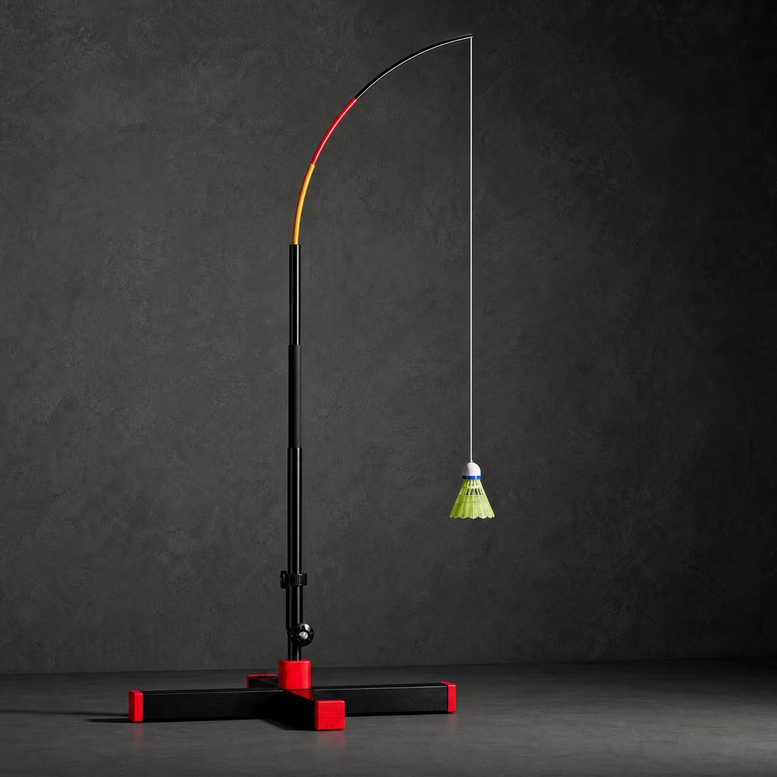 Milageto Rimbalzatore da Bminton con Base Autoportante Attrezzatura Sportiva Resistente Attrezzo Sportivo per Casa, Giardino, Cortile