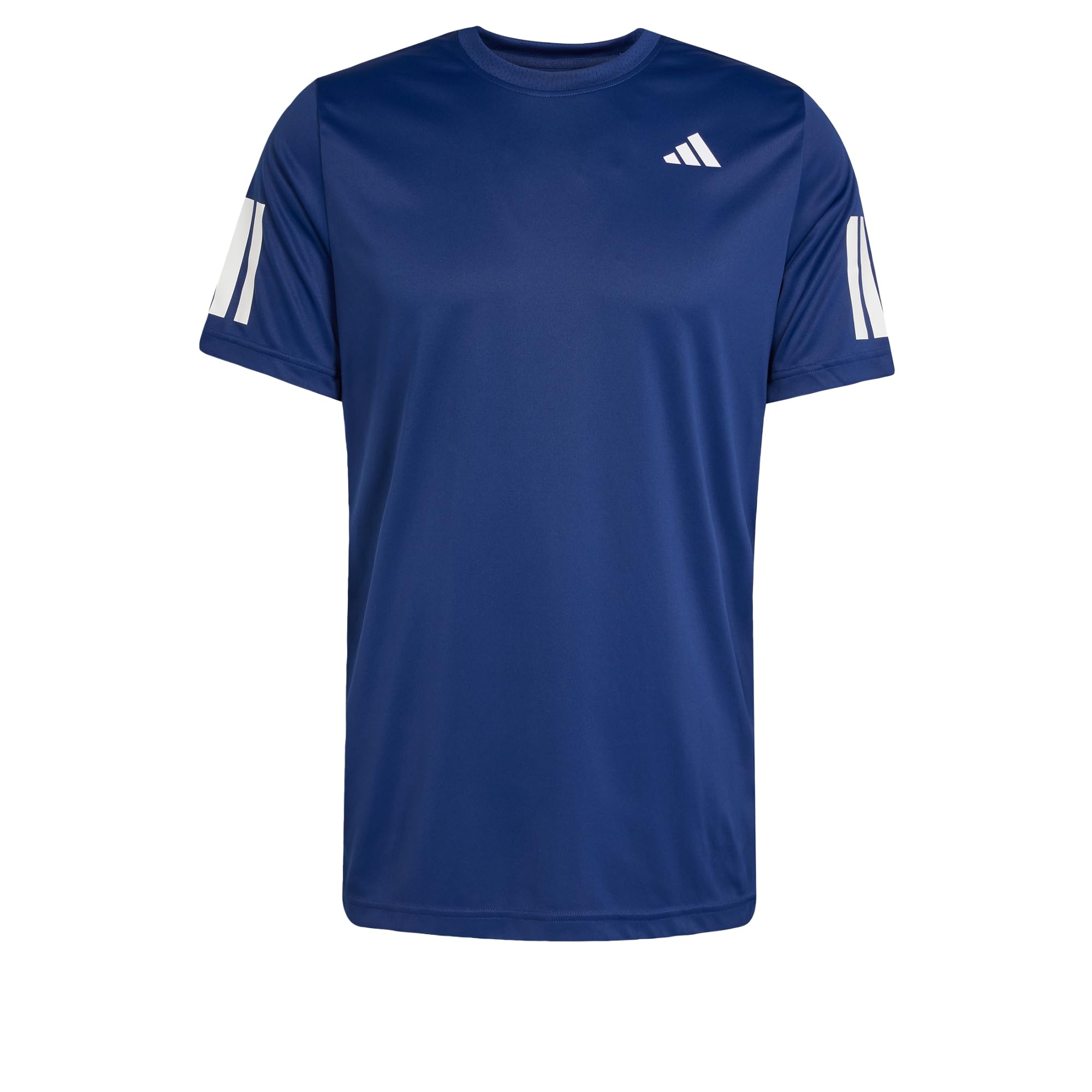 adidas Men's Club Tennis Climacool 3-Stripes Shirt, Dark Blue, M