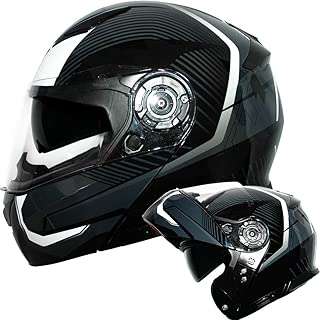 CASCO SMK MODULARE GLIDE APRIBILE DOPPIA OMOLOGAZIONE P//J ANTRACITE LUCIDO MOTO
