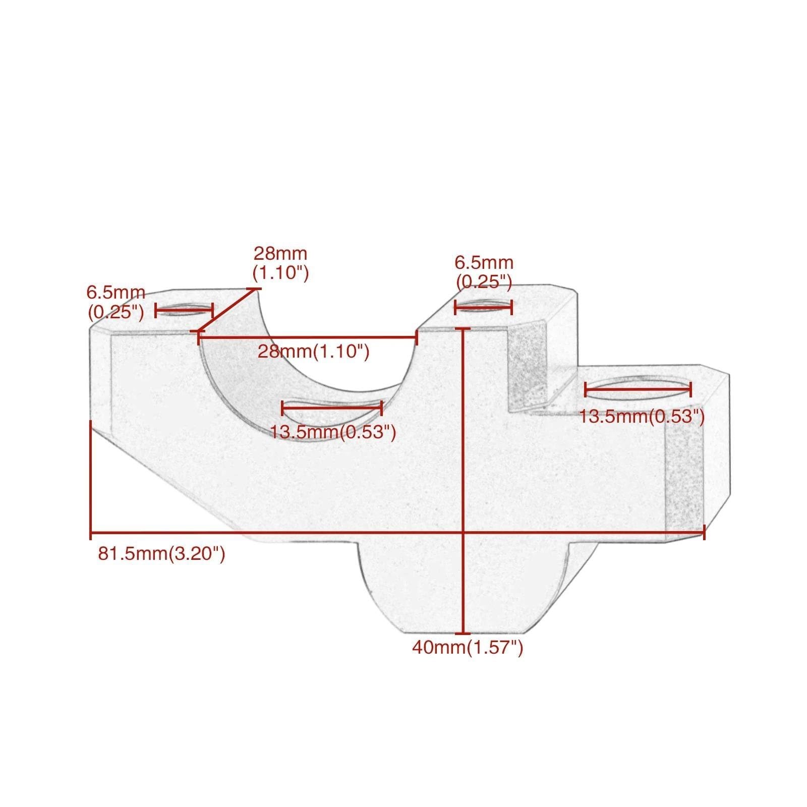 Extensión Levante Clip Elevador De Manillar para Yamaha MT-09 Tracer FZ09 2015-2020 Tracer 900 XSR900 2017-2020. Adaptador De Extensión De Elevación. Ajustable del Conector(Plata)
