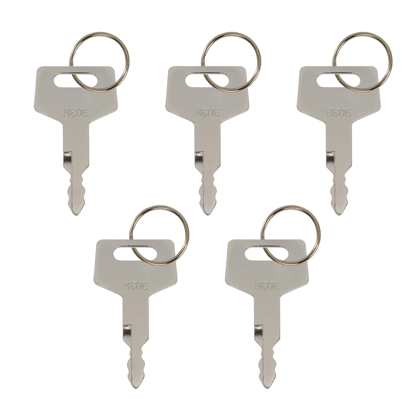 – Ignition Key Fits for Takeuchi TB150 TB160 TB175 TB1135 H806 Excavator | Door & Fuel Cap Key-5Pack