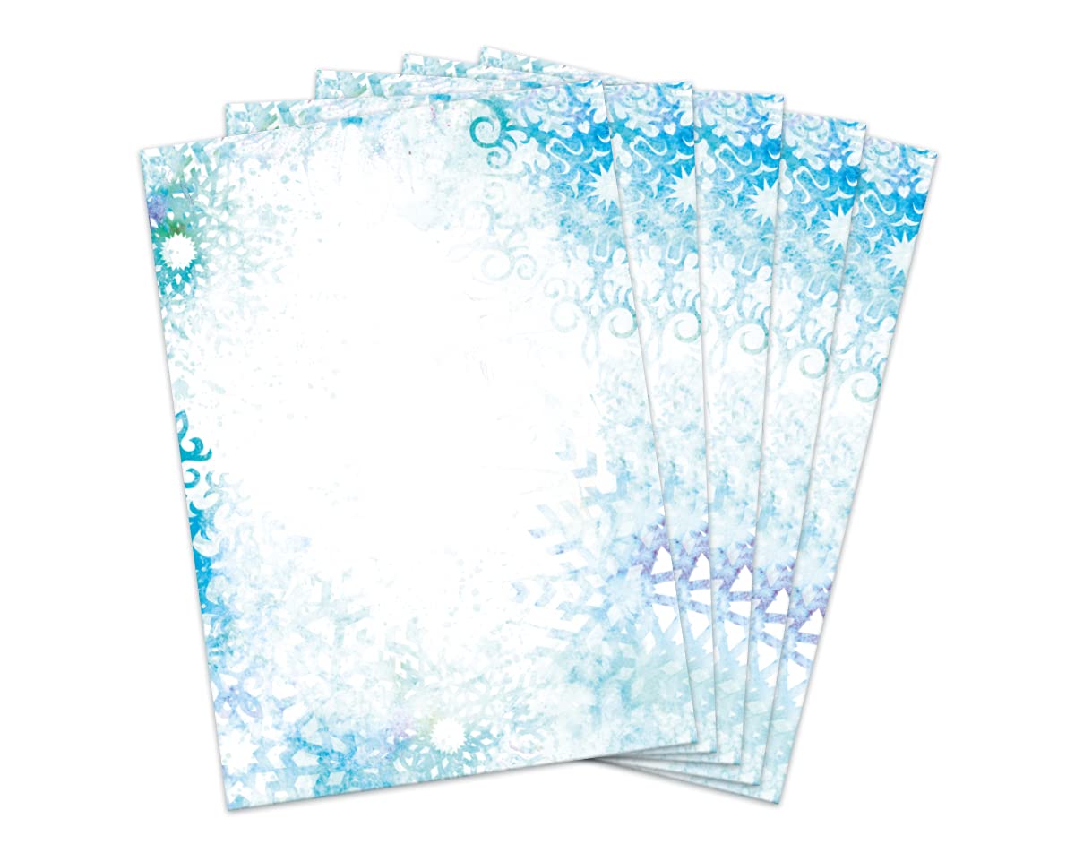 Briefpapier Weihnachten Weihnachtsbriefpapier mit Umschlag Umschlägen mit Fenster Weihnachtspapier A4 für Kunden (250 Blätter + 250 Umschläge)