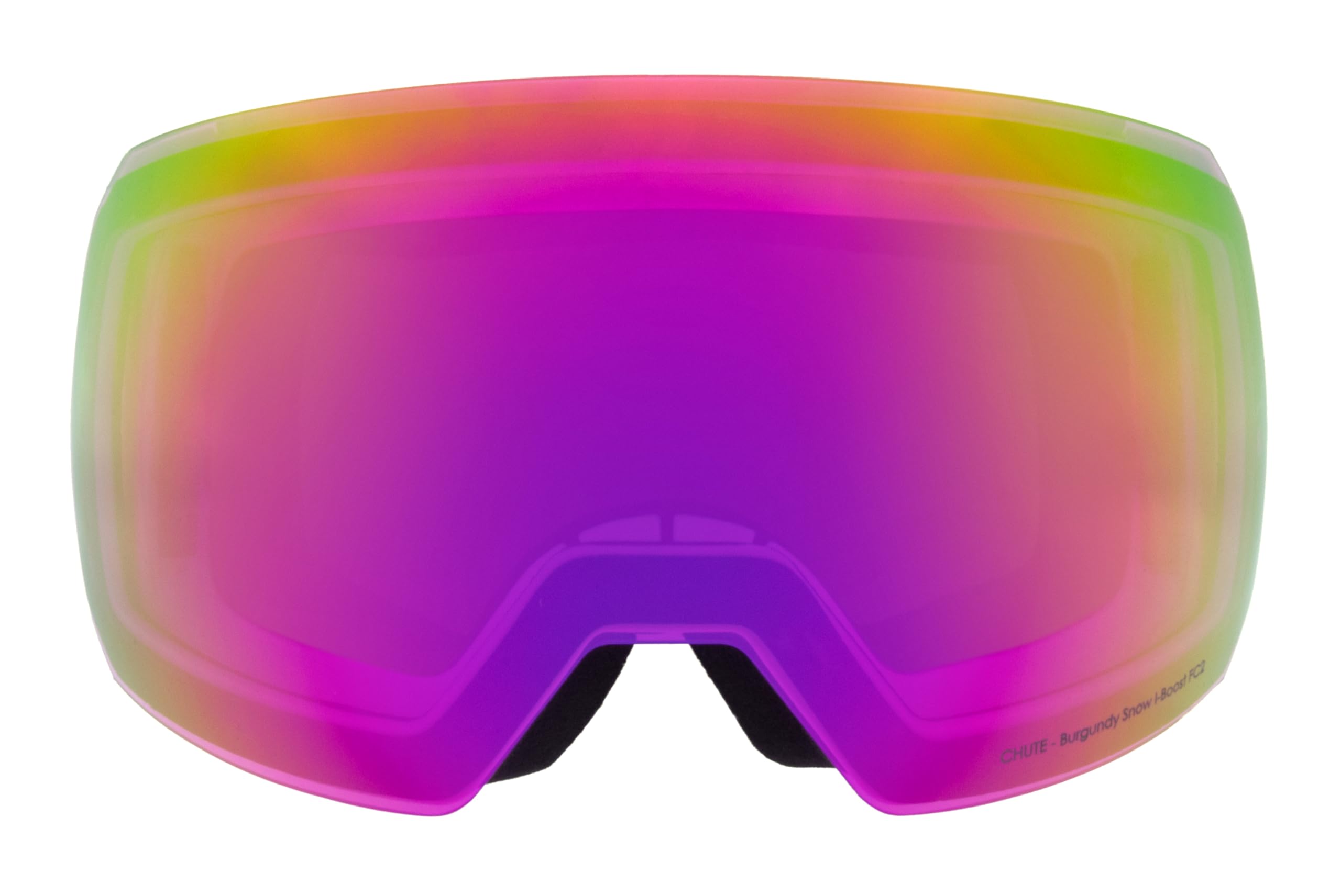 Red Bull Spect Eyewear Maschera da neve CHUTE-03, bianco/bordeaux neve, viola con specchio bordeaux, S.2, HIGH CONTRAST
