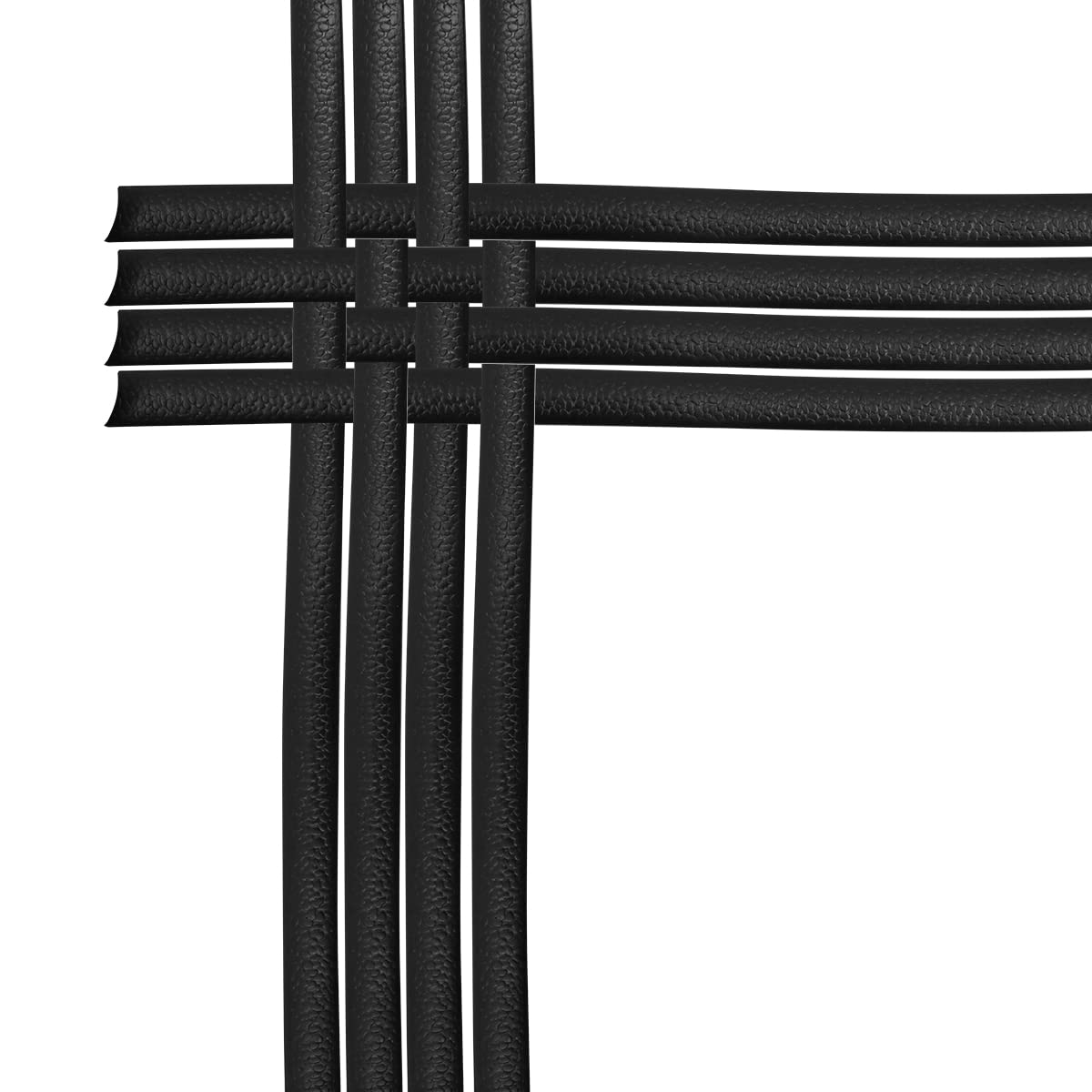 WANGCL Kit Materiale di Riparazione in Vimini Materiale di Riparazione in Rattan Intrecciato in Plastica per Mobili da Esterno da Giardino (Nero)