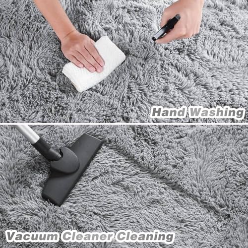 Tapis en peluche camel clair pour coin lecture salon cocooning