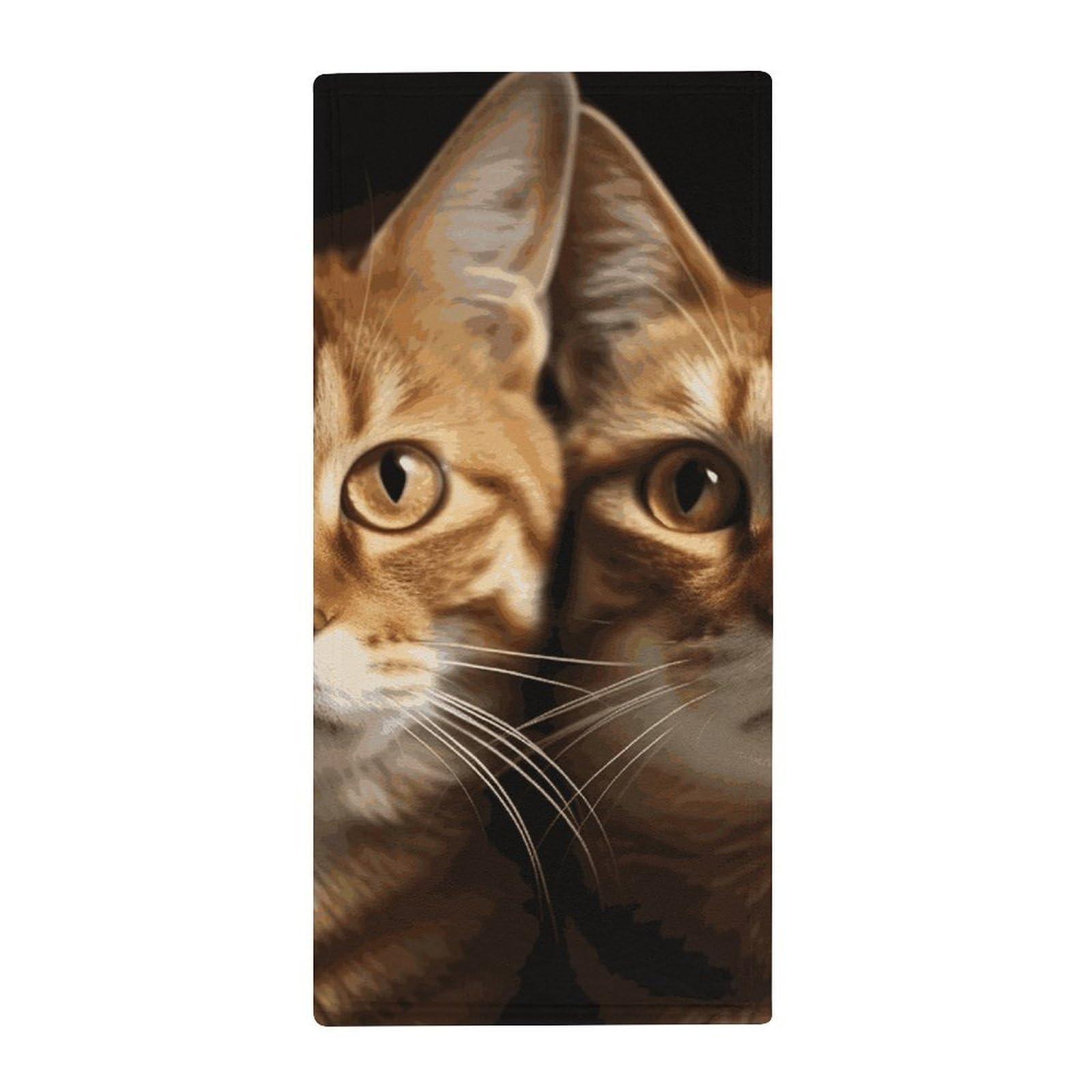 JTREHY Cats Towel Soft Lightweight Microfiber Towel Highly Absorbent Quick Drying Towels Male and Female Premium Quality Perfect for Daily Use
