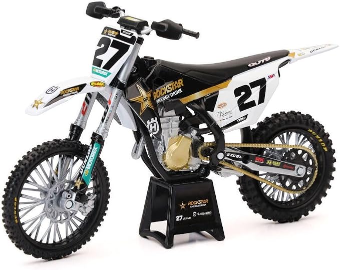 New-Ray Toys 1:12 Team Rockstar Husqvarna Malcom Stewart FC450 (Black)