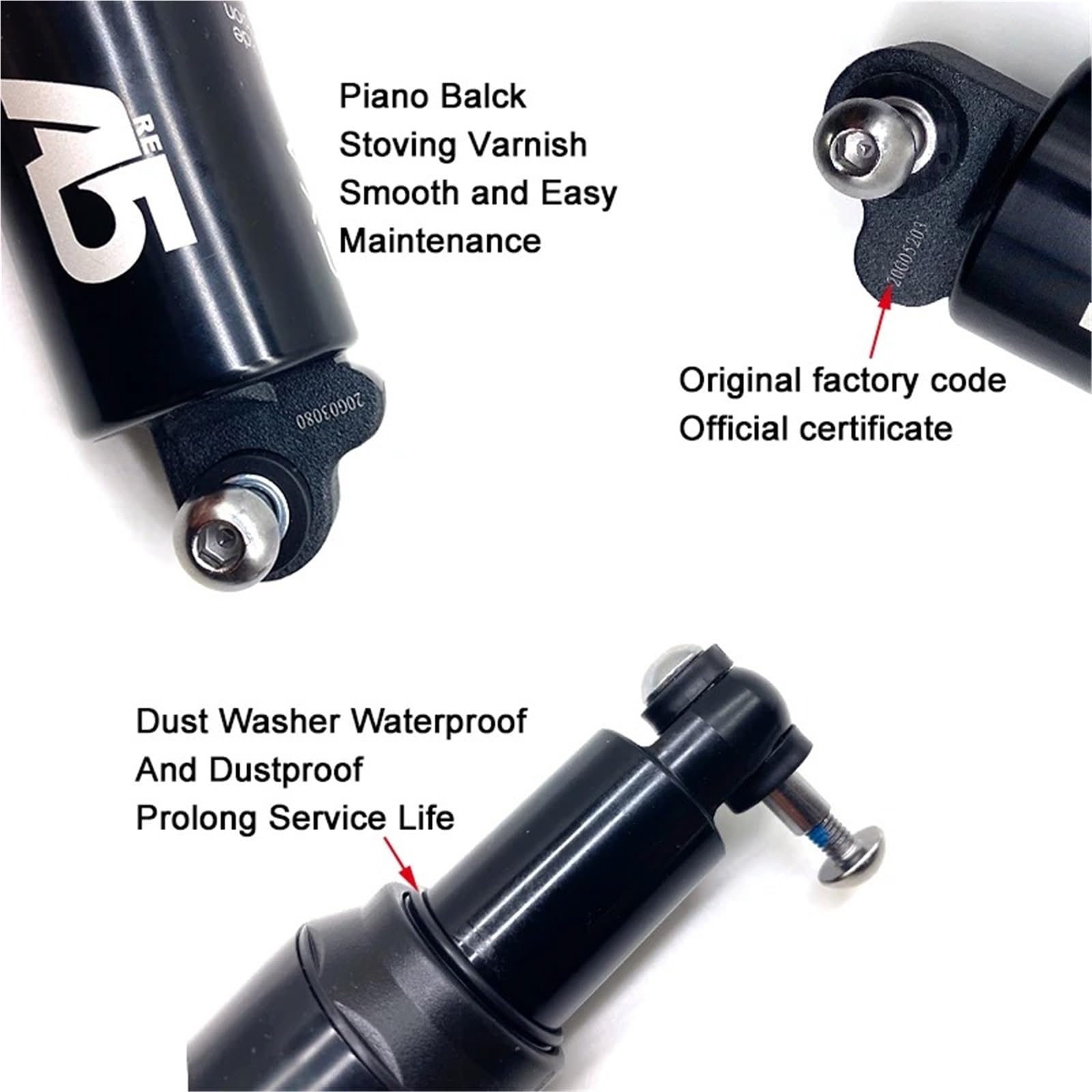Amortiguador Amortiguadores Amortiguador Trasero De Aire Para Bicicleta De Montaña, Doble, Individual, EXA, 100, 125, 150, 165 Y 190 Mm, Para Scooter