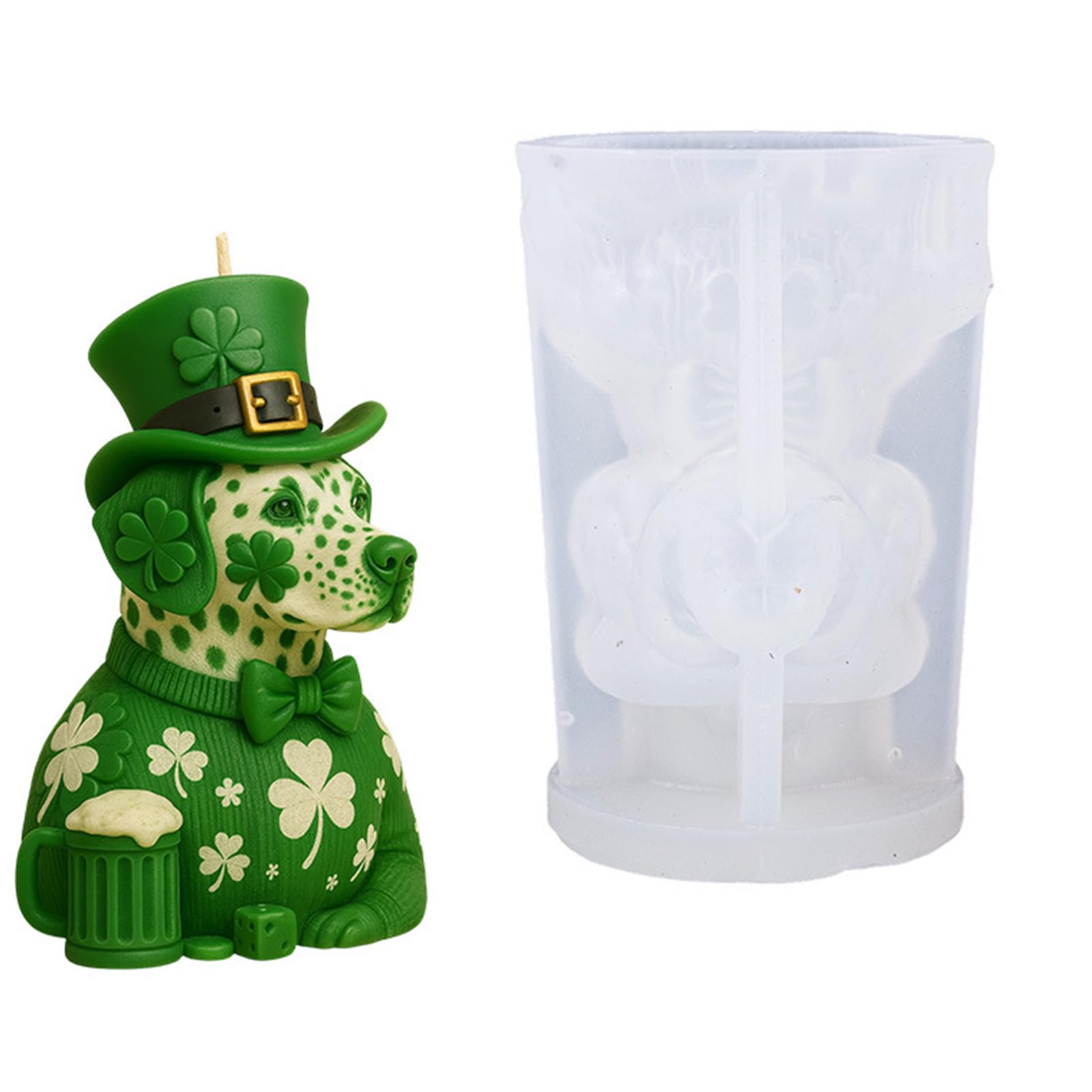 alloneslife Artistic Dog Encouraged Silicone Great for Creative Candlewax Works and Holiday Displays Soap Making
