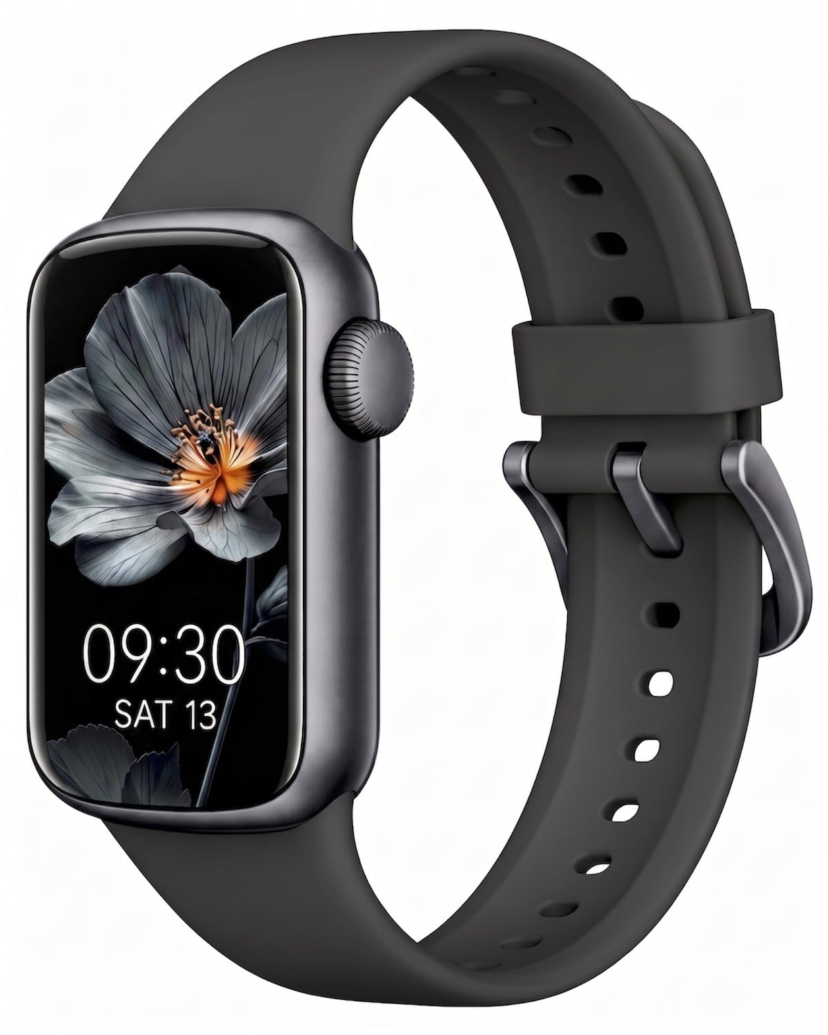 fitness tracker with step counter/calories, activity health tracker with blood pressure heart rate monitor, sleep tracker, 137+ sport modes, pedometer smartwatch, gift for women men black