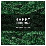 Weihnachtskarten mit Umschlag Set, 10 Stück - Happy Christmas, 10 Nostalgie Weihnachtskarten für Weihnachten mit Umschlägen, Weihnachtsgruß auf der Innenseite in Englisch, Just Cards Direct