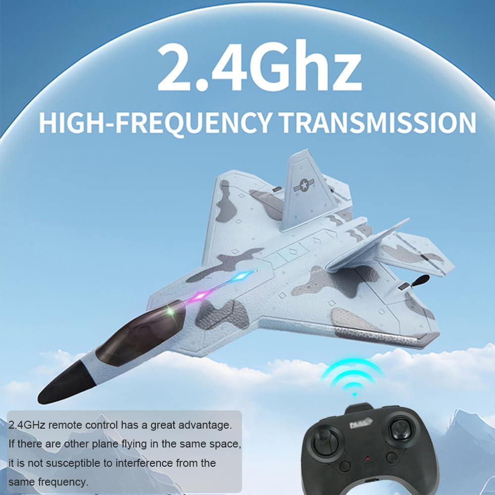 RC-Flugzeug F22 Raptor Modell 2CH LED RTF P530 RC Jet 2,4 GHz RC-Flugzeug Segelflugzeug mit 2 Batterien