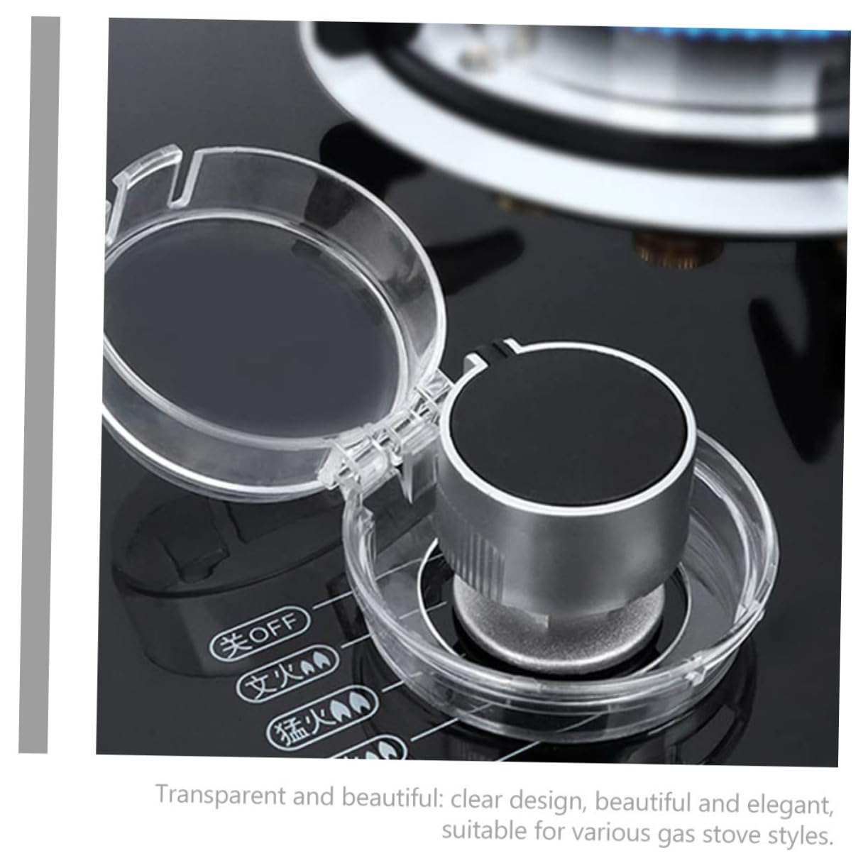 ifundom 5pcs Childproof Gas Stove Knob Covers Safety for Gas Stove Knobs Oven Knob Locks for Boys and Girls Stove Knob Safety Covers