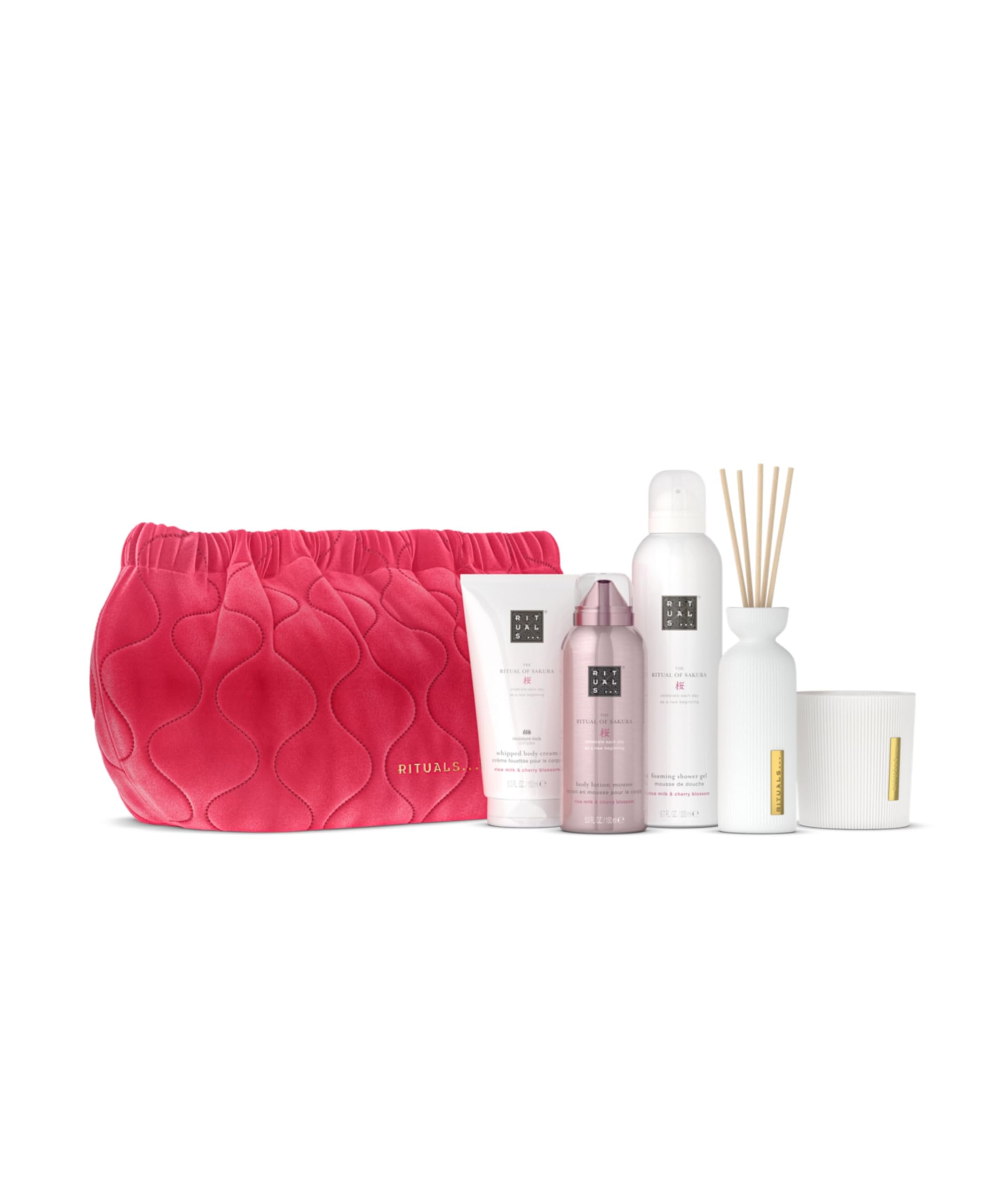 RITUALS The Ritual of Sakura, Cofre de Regalo Grande – Productos para el hogar y el cuidado de la piel con flor de cerezo y leche de arroz, incluye un neceser – Caja de regalo con propiedades renovado