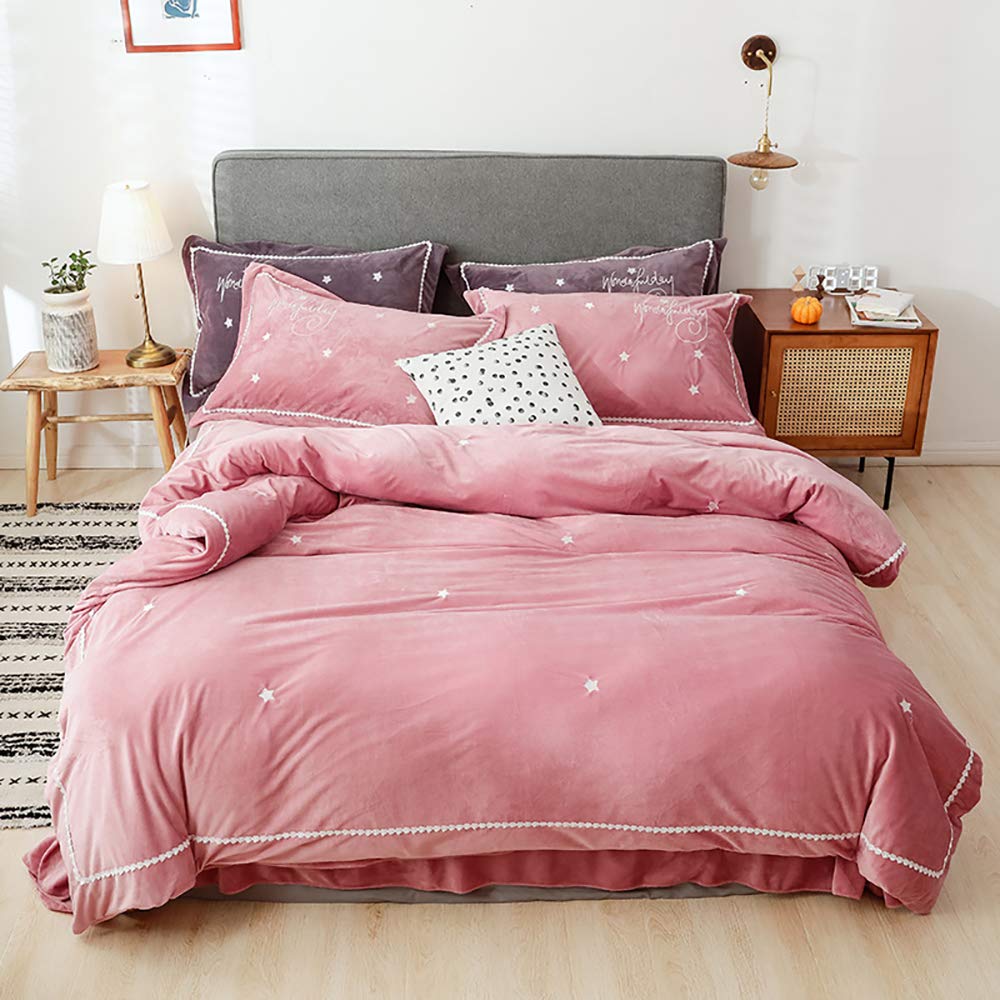 Amazon｜ダブルサイズ ピンク ダブル掛け布団カバーセット ブルー  