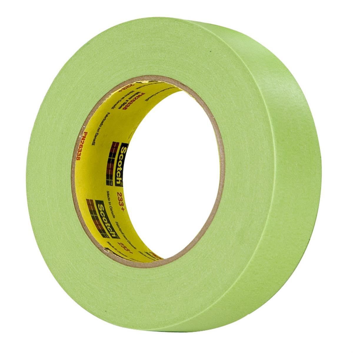 3 m Scotch 233 + 26338 – 16 carta crespa performance nastro coprente, 250 gradi F performance temperature, 11,3 kilogram/in tensile Strength, 60 YDS length x 1 – 1/5,1 cm larghezza, verde (cassa da 16 rotoli)