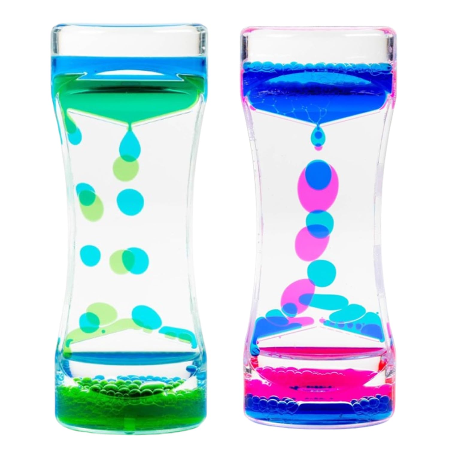 JJiaoLinin Motion Pack Liquid Bubble Timer Sensory Hourglass for Relaxation, Autism, Sensory Needs, ADHD, Stress Relief, Anxiety