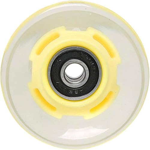 Miniatura 5 de FREEDARE - Ruedas para monopatín con rodamientos de 2.362in, ruedas de crucero para calle (transparente, juego de 4)