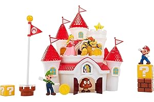 Super Mario Deluxe Mushroom Kingdom Castle Playset: Ultimate Adventure Zone for Boys