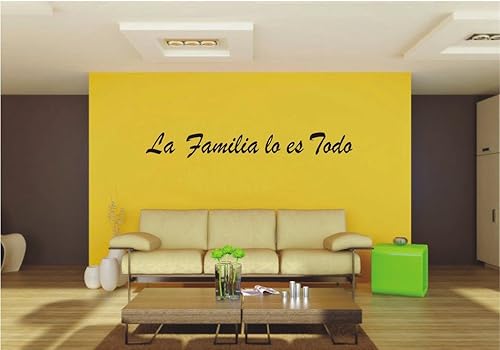 Familia es todo lo Español pared familia de familia Presupuesto diciendo calcomanía para pared calcomanías