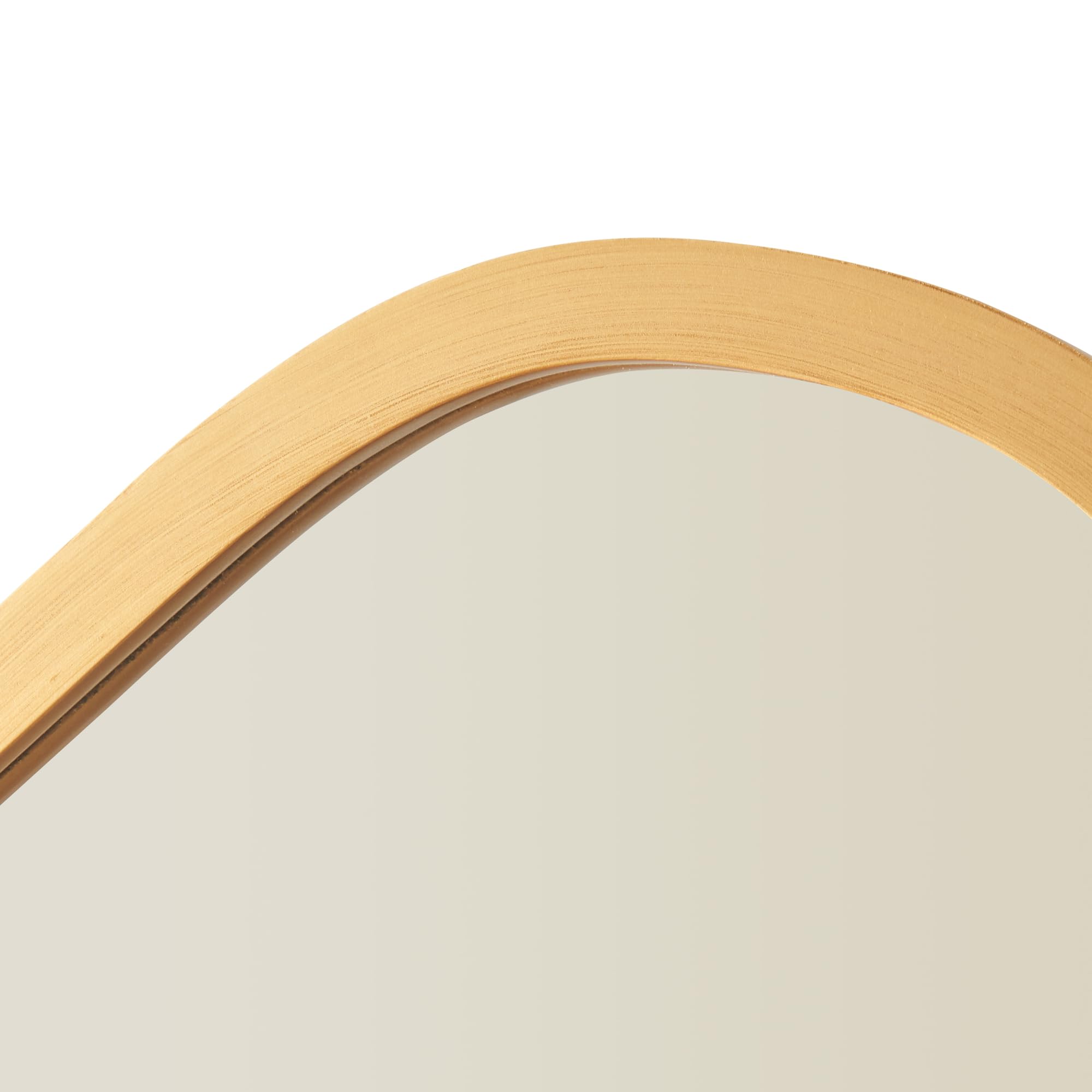 Espejo Irregular COSTWAY Espejo De Pared Asimétrico, Espejo De Pared  Irregular Con Marco De Metal Y Tornillos De Expansión, Espejo De Tocador  Decorativo Para Entrada Espejo Media Luna Recibidor, image size:2000x2000