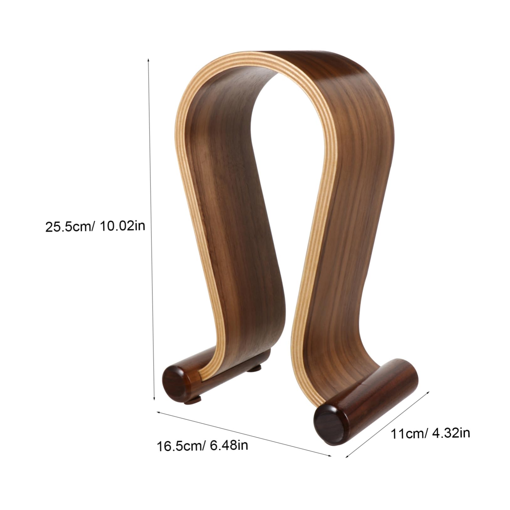 DOITOOL Supporto Per Display Per Cuffie Supporto Per Le Cuffie Stand Appendiabiti Espositore Da Tavolo Per in Legno Porta Cuffia Supporti Per Noce Scrivania Computer