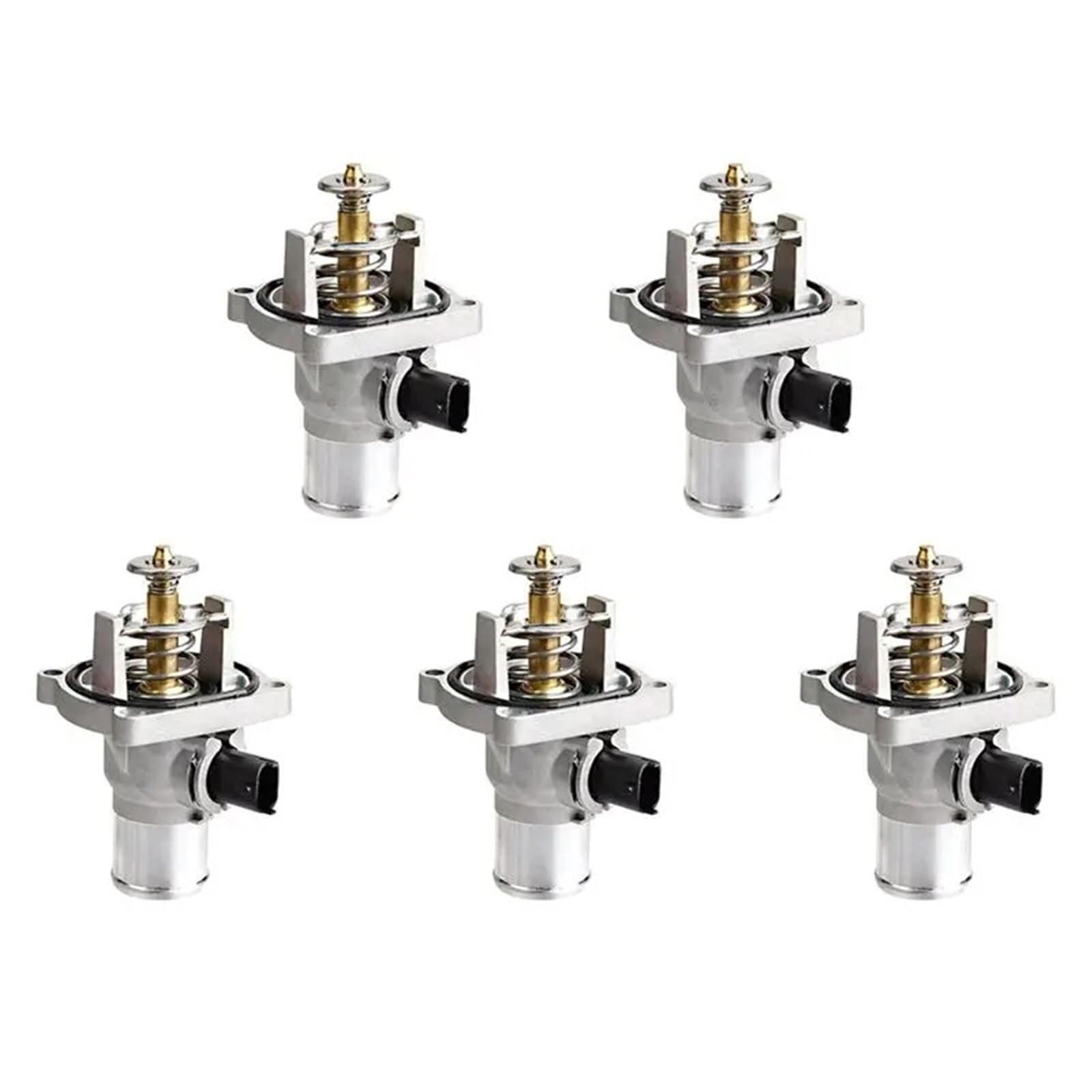 For Chevy Aveo For Sonic 09-16 96984104 55578419 25193683 5Pieces Car Engine Coolant Thermostat Assembly Housing Coolant Thermostat