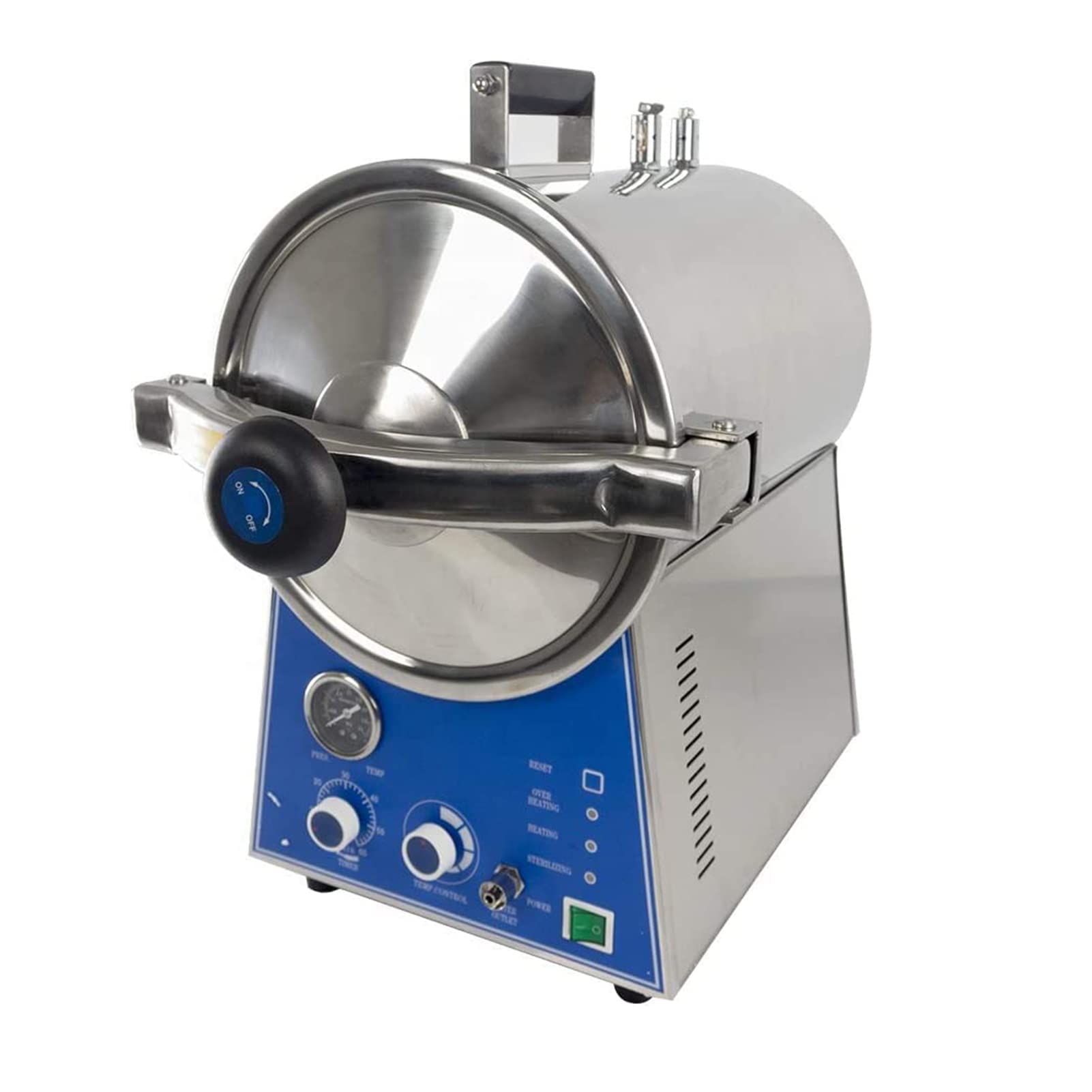 24L Autoclave Steam Sterilizer Stainless Steel High Pressure Performance Steam Autoclave Sterilizer Automatic Control, No Supervision Lab Equipment