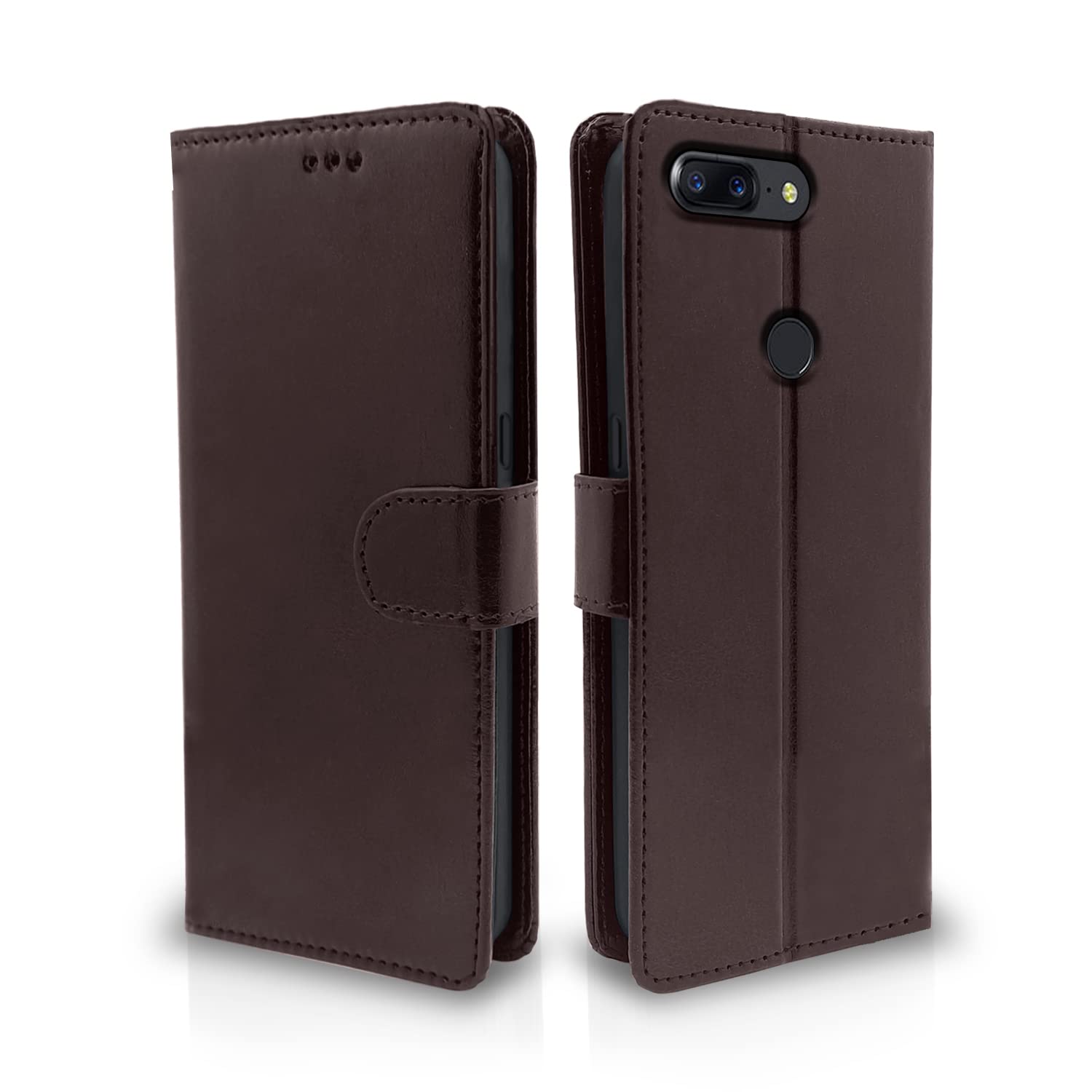 Pikkme Oneplus 5T Flip Case Leather Finish | Inside TPU with Card Pockets | Wallet Stand and Shock Proof | Magnetic Closing | Complete Protection Flip Cover for Oneplus 5T (Coffee) (B0BK7K2RBT) Amazon Price History, Amazon Price Tracker