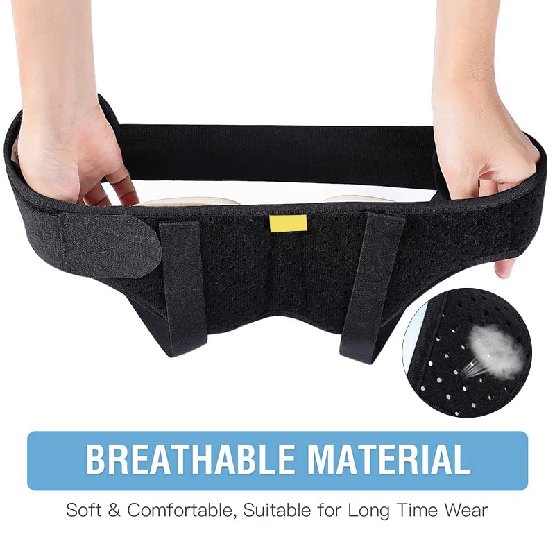 DEBIK Polyester|Hernia Support Belt For Men Inguinal-Groin Hernia Treatment&Pain Relief-Double Sided Recovery Strap With 2 Removable Compression Pads-Right,Left Or Both Sides (Medium) - Image 4 thumbnail