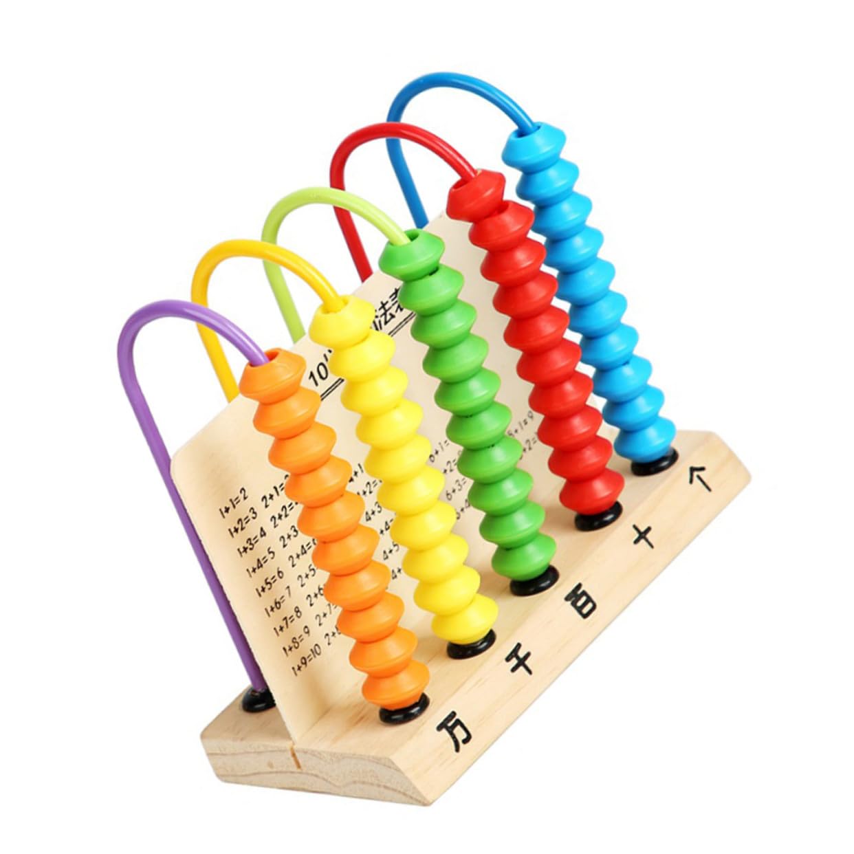 Ábaco de Madera Cuentas para Contar, Juguete Educativo para Niños Pequeños, Tamaño Mediano, Pieza Segura sin Rebabas, Herramienta Matemática para Aprendizaje y Desarrollo