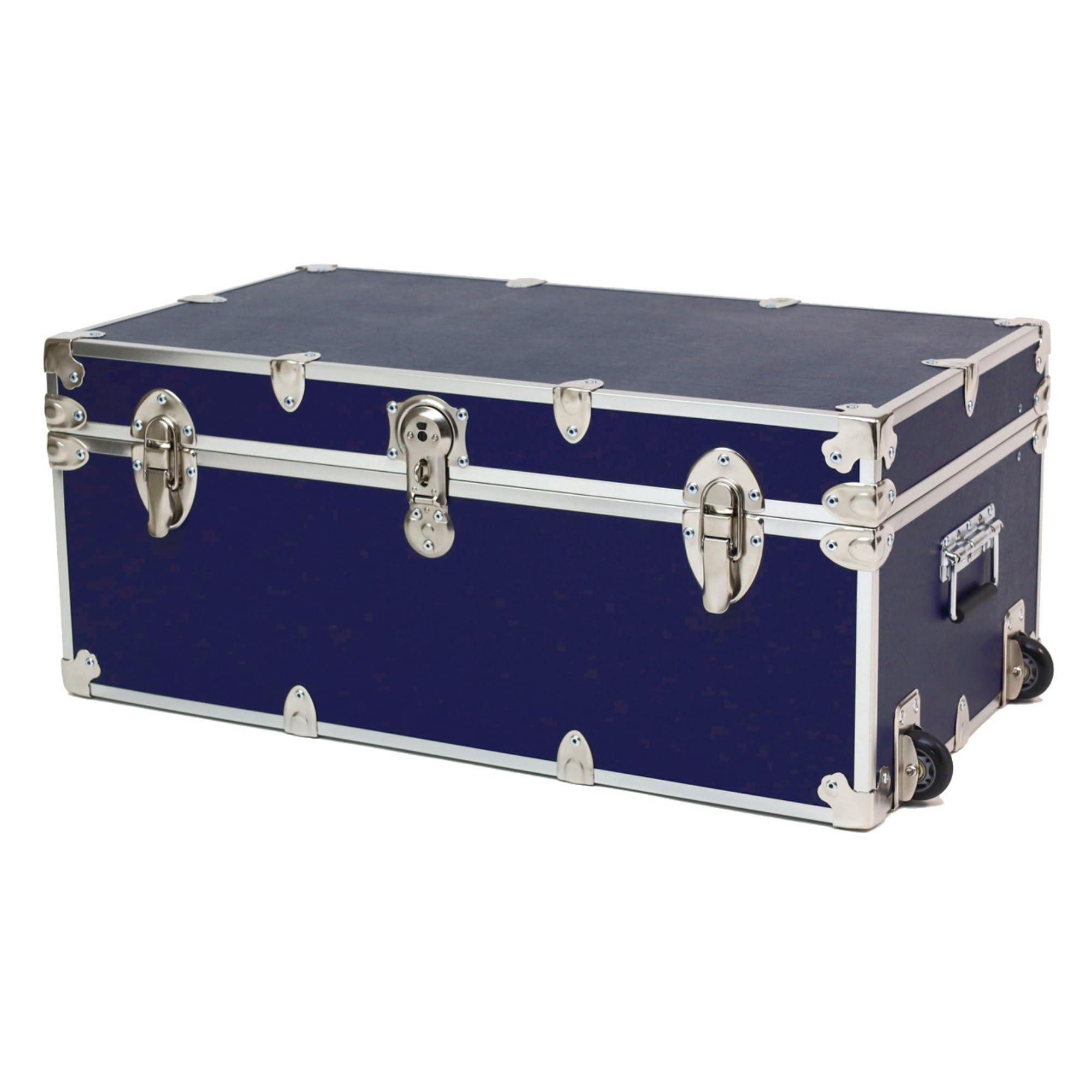 Rhino Large Essential Trunk with Wheels, Camp Footlocker, Dorm Storage