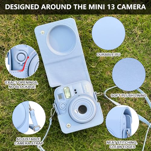 Funda para cámara Fujifilm Instax Mini 13 azul miniatura 3