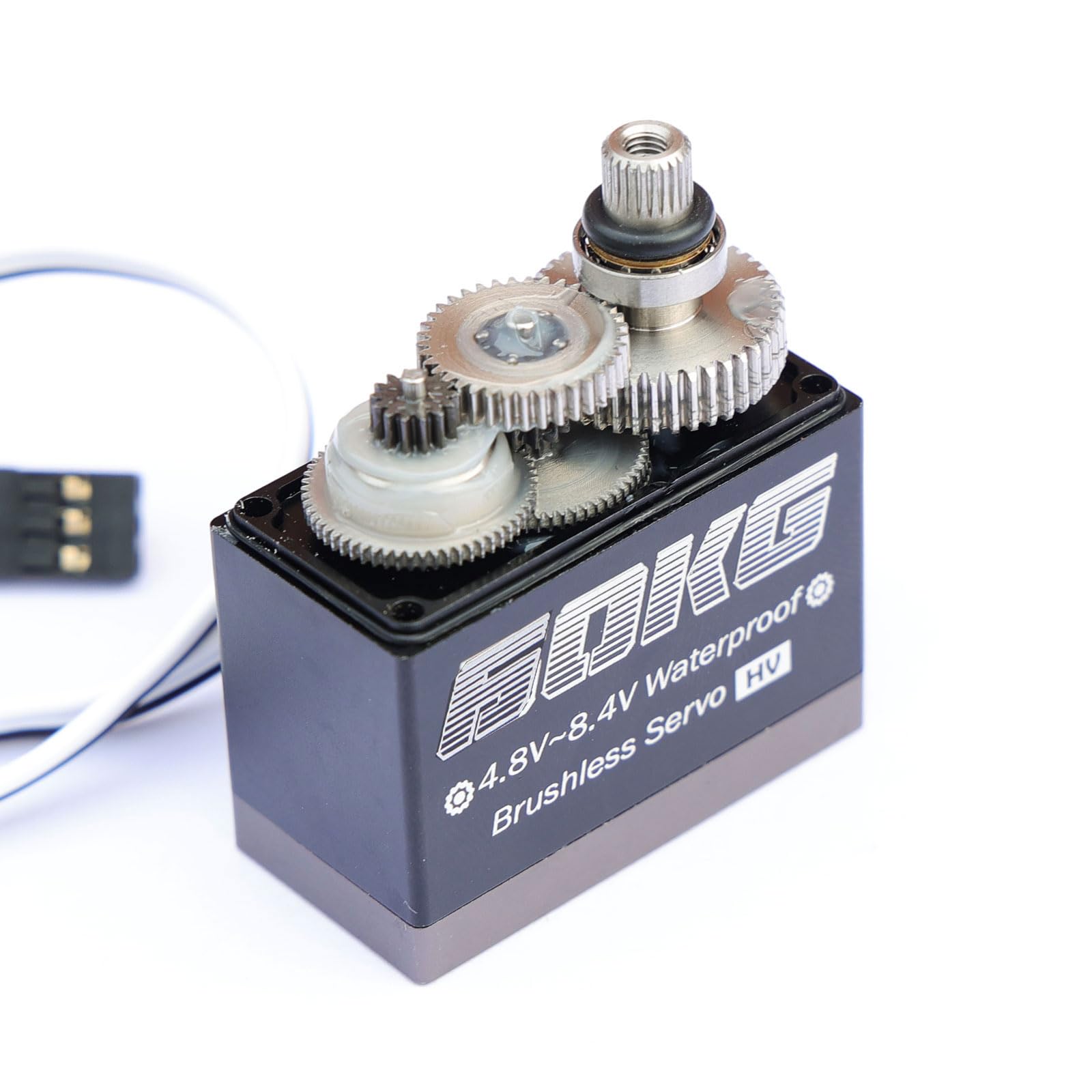 BETU Servo sin escobillas de 60 kg, servo de alta velocidad, servo RC impermeable compatible con 1/5,1/6, 1/8, 1/10 RC coche/robot/barco/avión