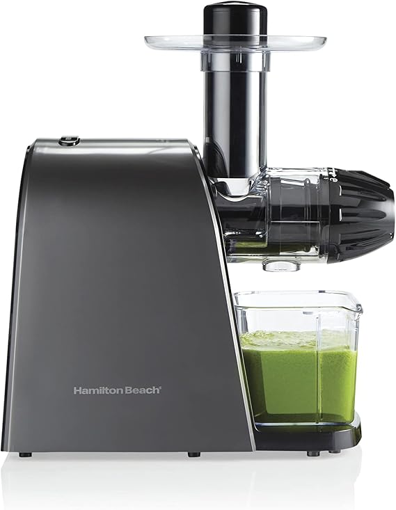 Hamilton Beach 67951 Cold Press Masticating Juicer Machine, Slow and Quiet Action
