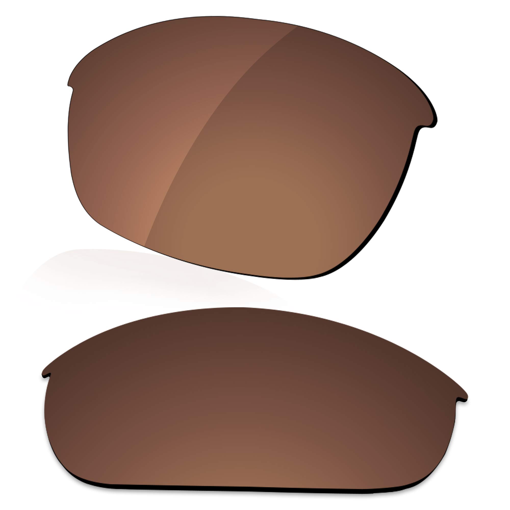 LenzReborn Polarized Lens Replacement for Oakley Half Jacket 2.0 OO9144 Sunglass - Rust Brown - Polarized