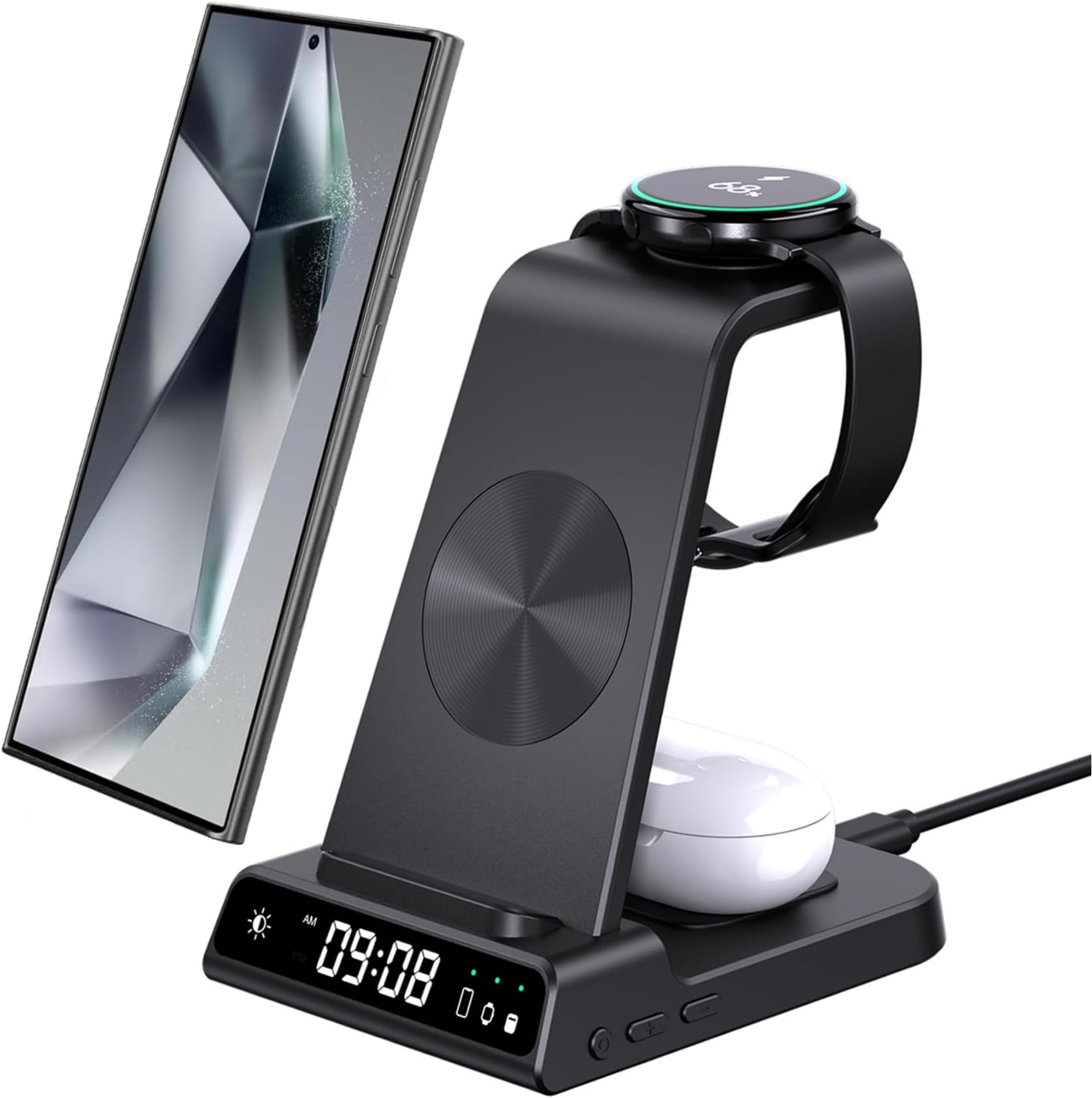 Galaxy S5 Zubehör Induktive Ladestation Mit Case leQuiven Induktive Ladestation für Samsung, 3 in 1 Kabelloses
