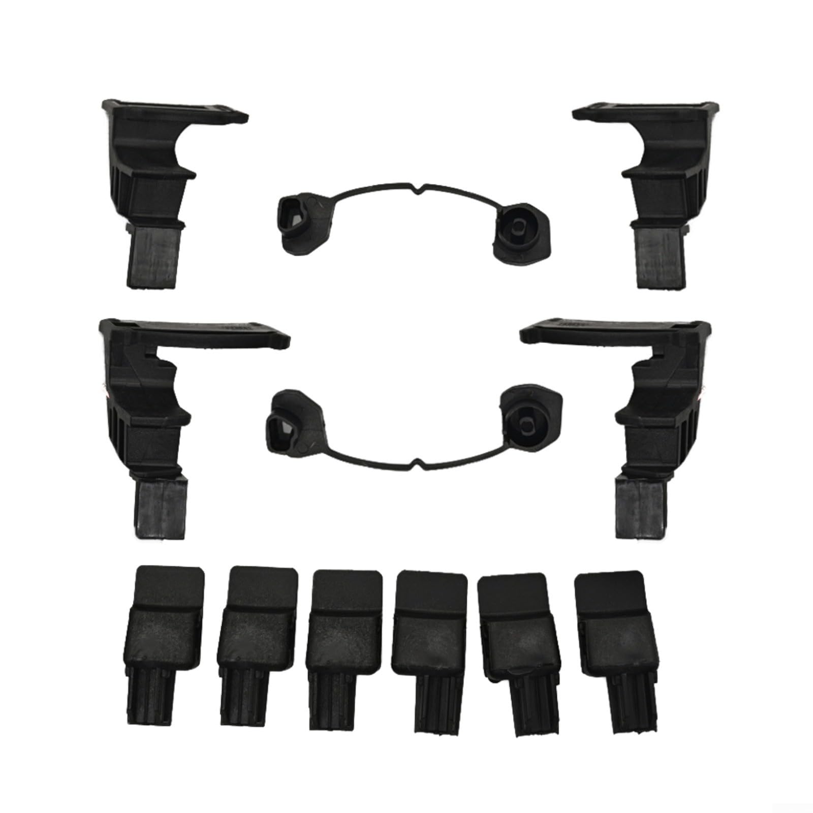 12-tlg. Schiebedach-Führungssatz Verriegelungshaken Reparaturkit für Smart ForTwo W451 2007-2014 A4517820028 A4517760016