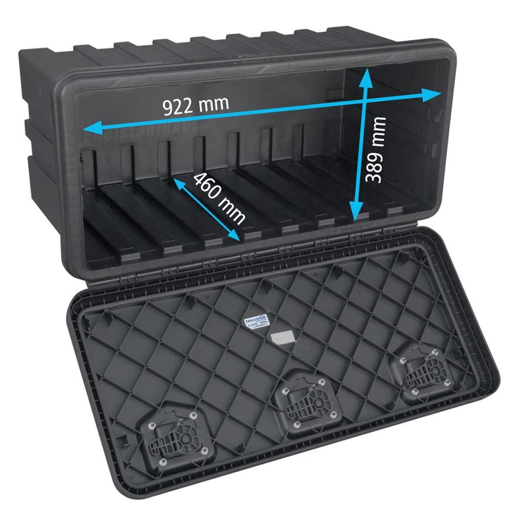 Daken ARKA 1062 - Boîte de rangement et à outils en plastique - Camion, véhicule d'expédition, camping-car, remorque - 1062 x 522 x 500 mm