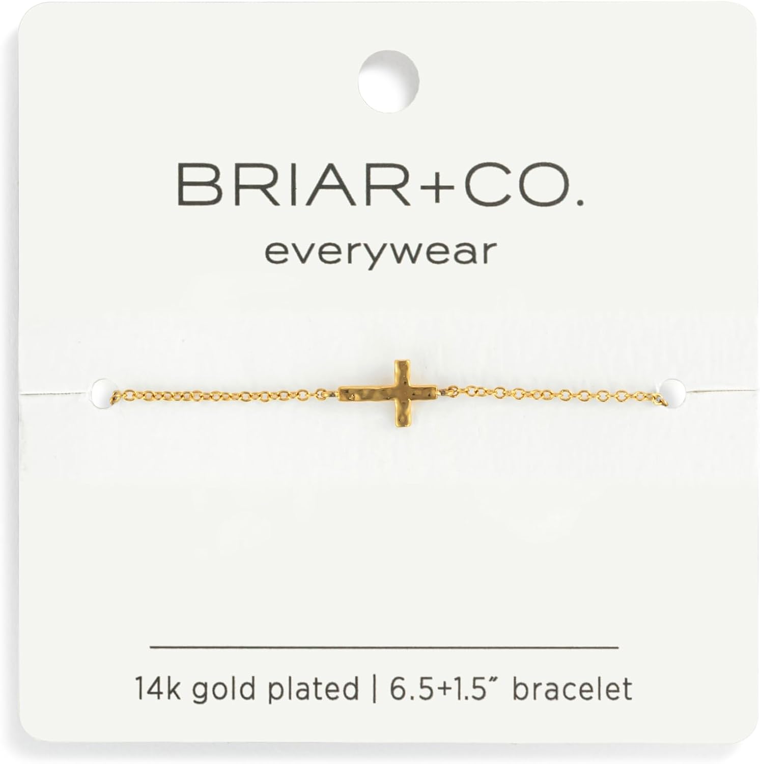 DEMDACO Women's Everyday Fashion Bracelet, 6.5 Inch Gold-Plated, Cross Charm - Image 5