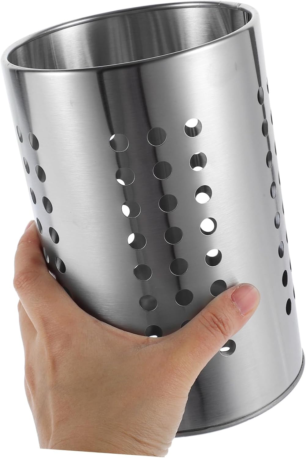 Stainless Steel Utensil Holder Draining Basket Multi-functional Cutlery Holder for Kitchen Countertop Dishwasher Safe Storage for Chopsticks and Spoons
