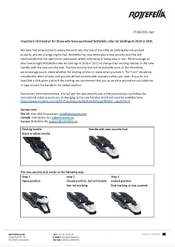 RSE-630 Binding NNN Black Roller ski Skating Medium Wheels (42-47)