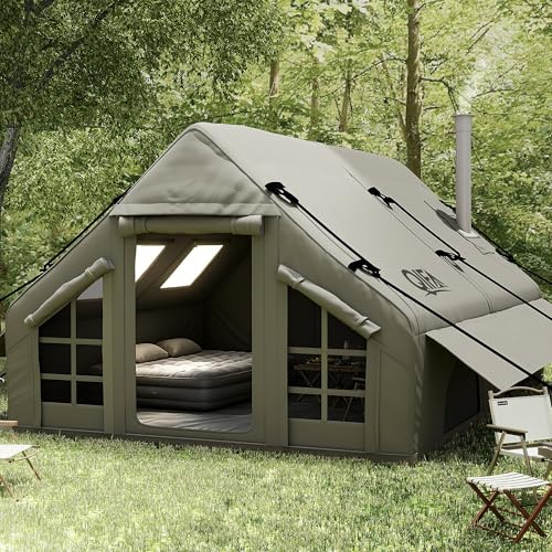 QIFA (129sq ft) 8-12 Person Large Luxury Inflatable Camping...