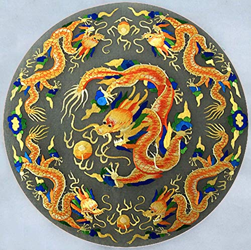 100% Handmade Embroidery Frameking Silk Art 100% Handmade Embroidery Framed Five Golden Dragon Oriental Wall Hanging Art Asian Decoration Tapestry Artwork Picture Gifts 32216Wf #TOP1
